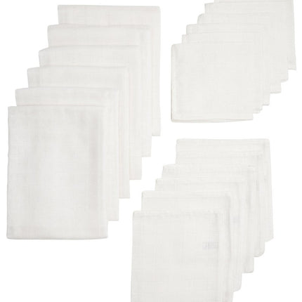Meyco Hydrofiele Doek Set 18St Wit - Meyco - Babywinkel - 4054703450002
