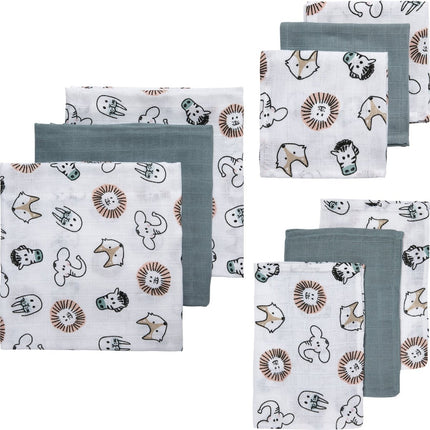 Meyco Hydrofiele Doek Set 9St Animal - Meyco - Babywinkel - 4054703003192