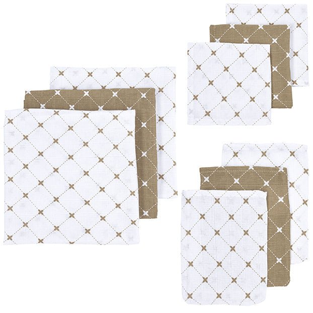 Meyco Hydrofiele DoekxMrs. Keizer Set 9St Louis Taupe - Meyco - Babywinkel - 4054703450613
