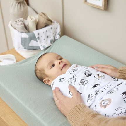 Meyco Inbakerdoek Animal Multicolour 0 - 3 Mnd - Meyco - Babywinkel - 4054703491012