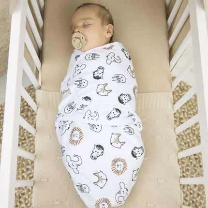 Meyco Inbakerdoek Animal Multicolour 0 - 3 Mnd - Meyco - Babywinkel - 4054703491012