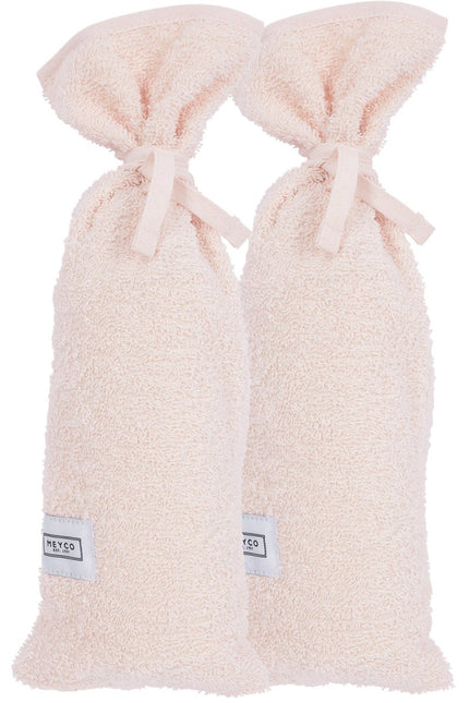 Meyco Kruikenzak 2St Basic Badstof Soft Pink koop je bij Babywinkel