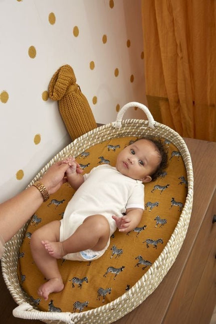 Meyco Kruikenzak Herringbone Honey Gold koop je bij Babywinkel