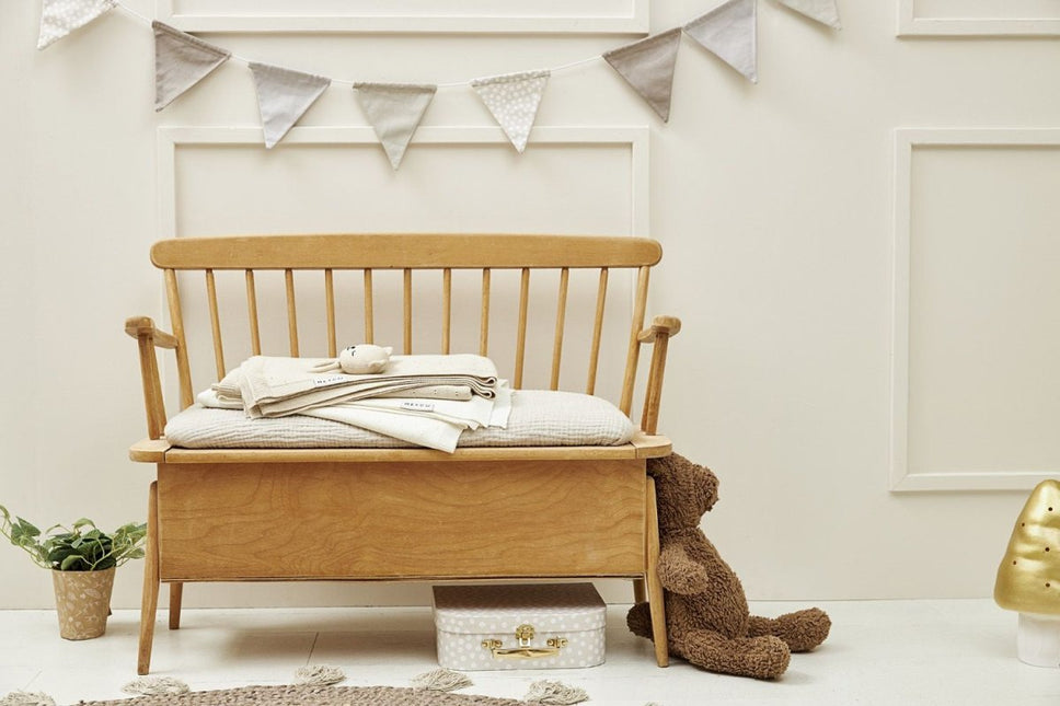 Meyco Ledikantdeken Bamboe Offwhite 100X150cm - Meyco - Babywinkel - 4054703238129
