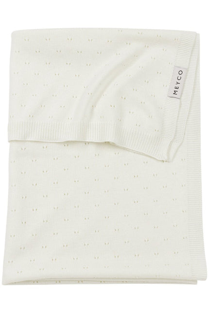 Meyco Ledikantdeken Bamboe Offwhite 100X150cm - Meyco - Babywinkel - 4054703238129