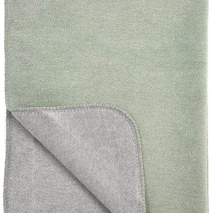 Meyco Ledikantdeken Double Face Green - Grijs - Meyco - Babywinkel - 4054703441185