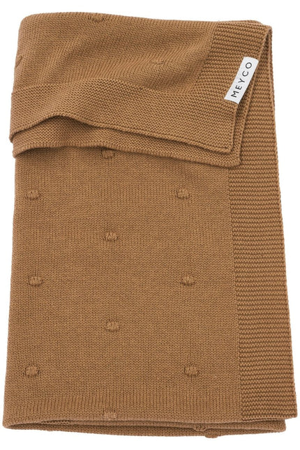 Meyco Ledikantdeken Mini Knots Toffee - Meyco - Babywinkel - 4054703530889