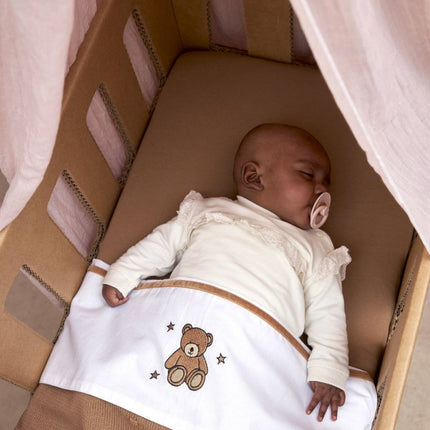 Meyco Ledikantdeken Mini Knots Toffee - Meyco - Babywinkel - 4054703530889