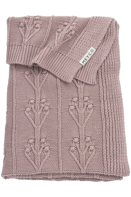 Meyco Ledikantdeken Romantic Flower Lilac - Meyco - Babywinkel - 4054703753981