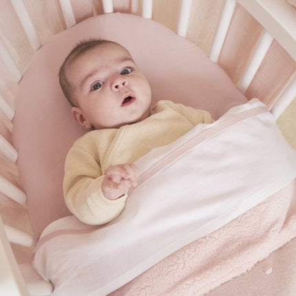 Meyco Ledikantdeken Teddy Mini Knots Soft Pink - Meyco - Babywinkel - 4054703550894