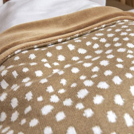 Meyco Ledikantdeken Velvet Cheetah Taupe - Babywinkel - 4054703754483