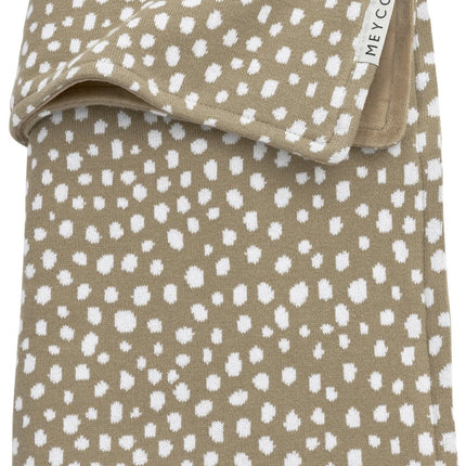 Meyco Ledikantdeken Velvet Cheetah Taupe - Babywinkel - 4054703754483