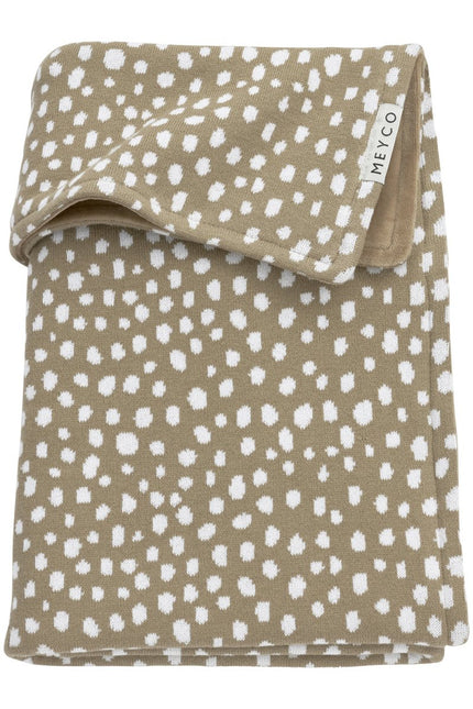 Meyco Ledikantdeken Velvet Cheetah Taupe - Babywinkel - 4054703754483