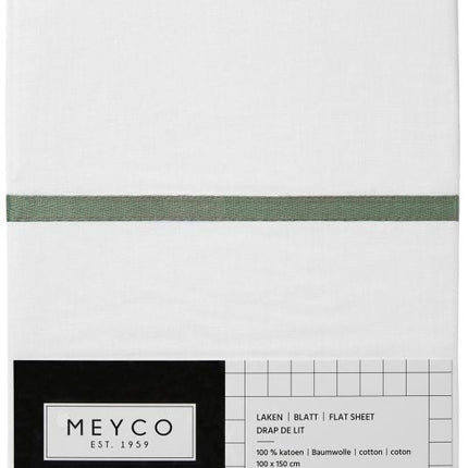 Meyco Ledikantlaken Bies Forest Green - Meyco - Babywinkel - 4054703414141