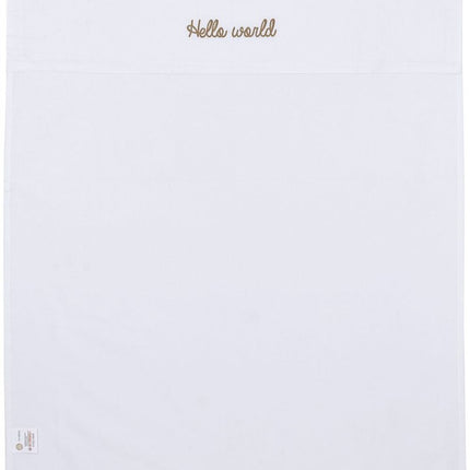 Meyco Ledikantlaken Hello World Taupe 100X150cm - Meyco - Babywinkel - 4054703164022