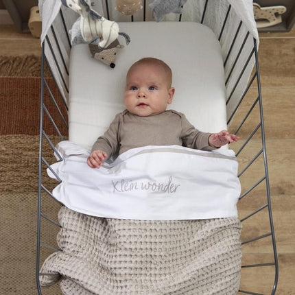 Meyco Ledikantlaken Klein Wonder Greige 100X150cm - Meyco - Babywinkel - 4054703164497