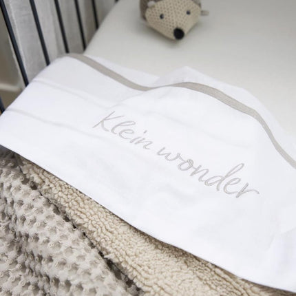 Meyco Ledikantlaken Klein Wonder Greige 100X150cm - Meyco - Babywinkel - 4054703164497
