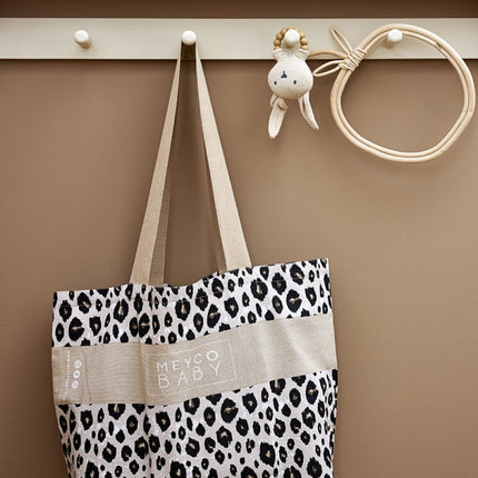 Meyco Luiertas Leopard Sand Melange - Meyco - Babywinkel - 4054703419801