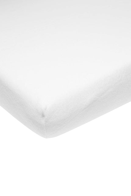 Meyco Molton Hoeslaken Stretch Wit 60x120cm - Meyco - Babywinkel - 4054703564907