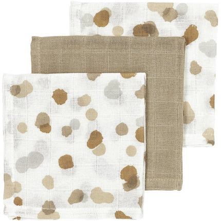 Meyco Monddoekje 3St Stains Sand - Meyco - Babywinkel - 4054703457964
