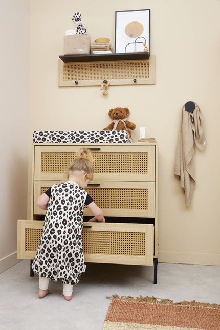 Meyco Slaapzak Baby Overall Jumper 92cm Leopard Sand Melange - Meyco - Babywinkel - 4054703746808