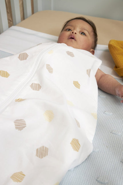 Meyco Slaapzak Baby Zomer Rond Honeycomb Honey Gold - Meyco - Babywinkel - 4054703407105