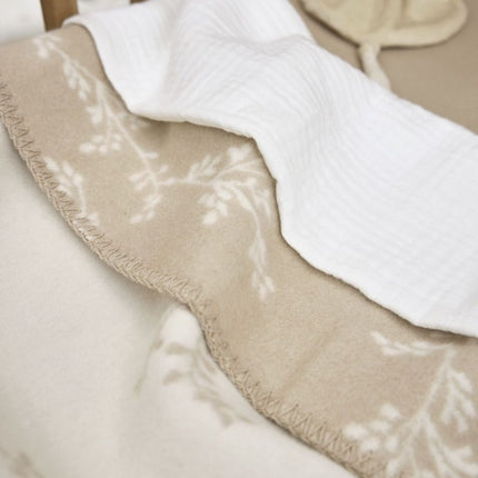Meyco Wiegdeken Branches Sand 75X100cm - Meyco - Babywinkel - 4054703563313