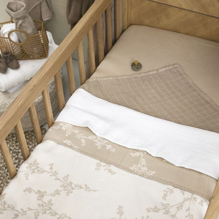 Meyco Wiegdeken Branches Sand 75X100cm - Meyco - Babywinkel - 4054703563313