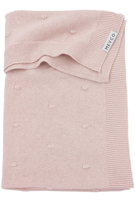 Meyco Wiegdeken Mini Knots Soft Pink - Meyco - Babywinkel - 4054703330892
