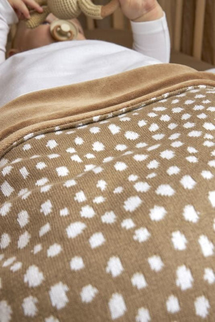 Meyco Wiegdeken Velvet Cheetah Taupe - Babywinkel - 4054703734485