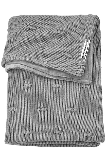 Meyco Wiegdeken Velvet Knots Grijs - Meyco - Babywinkel - 4054703340594