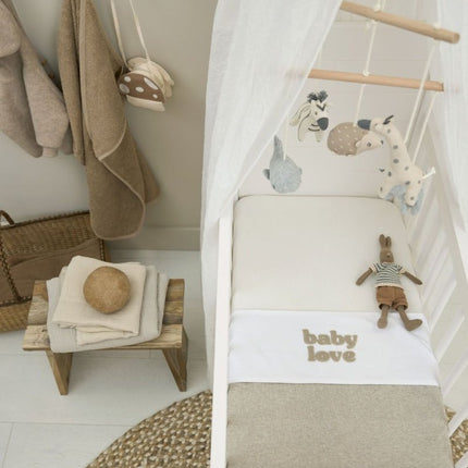 Meyco Wieglaken Baby Love Sand Melange 75X100cm - Meyco - Babywinkel - 4054703224313