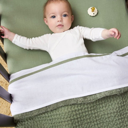 Meyco Wieglaken Bies Olive Green 75X100cm - Meyco - Babywinkel - 4054703646818