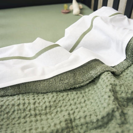 Meyco Wieglaken Bies Olive Green 75X100cm - Meyco - Babywinkel - 4054703646818