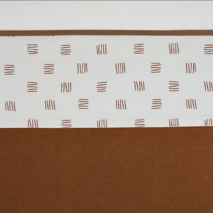 Meyco Wieglaken Block Stripe Camel - Meyco - Babywinkel - 4054703433227