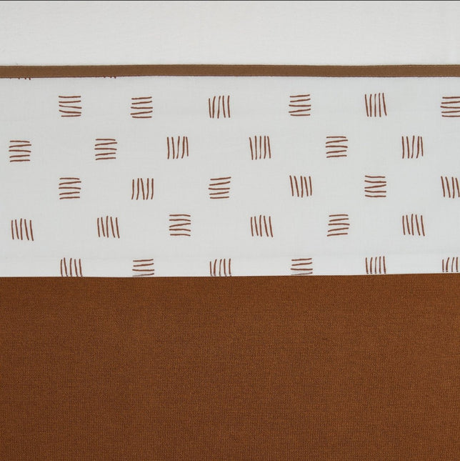 Meyco Wieglaken Block Stripe Camel - Meyco - Babywinkel - 4054703433227