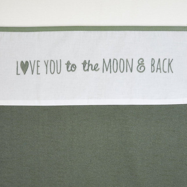 Meyco Wieglaken Love You To The Moon & Back Forest Green - Meyco - Babywinkel - 4054703413649