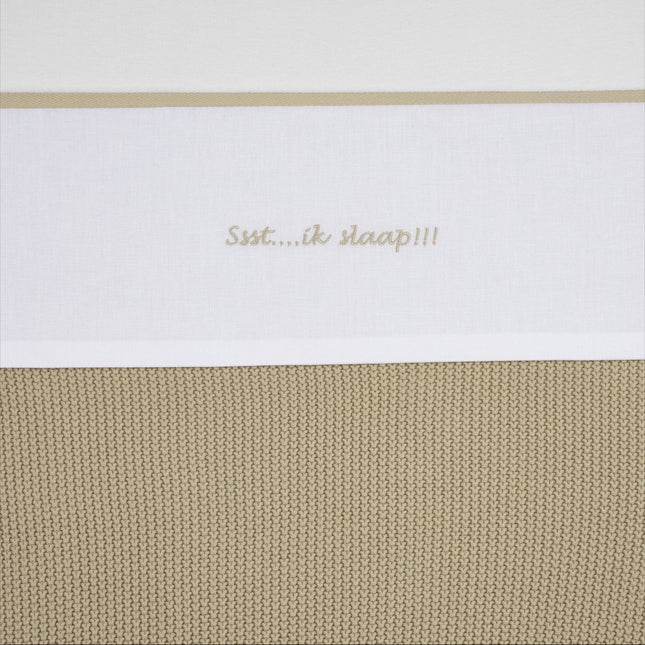 Meyco Wieglaken Ssst...Ik Slaap!! Sand - Meyco - Babywinkel - 4054703430868