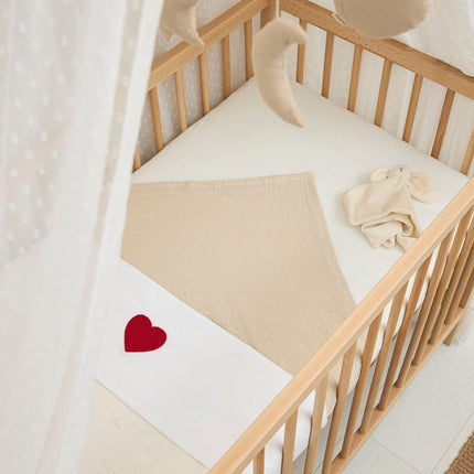 Meyco Wieglaken Sweet Heart Red 75X100cm - Meyco - Babywinkel - 4054703625912