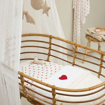 Meyco Wieglaken Sweet Heart Red 75X100cm - Meyco - Babywinkel - 4054703625912