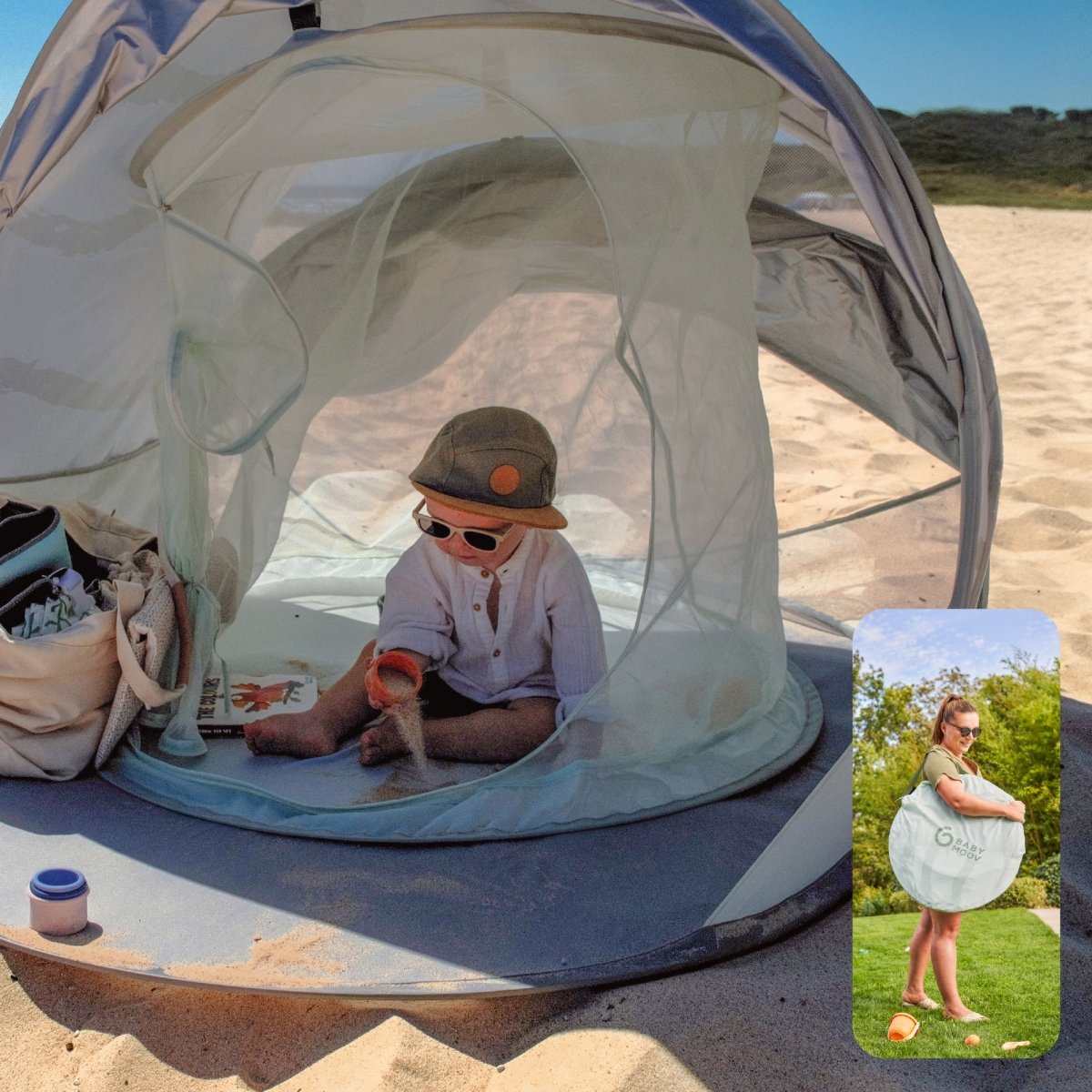lagoon zelt Babymoov Strandzelt Blaue Lagune – Babywinkel