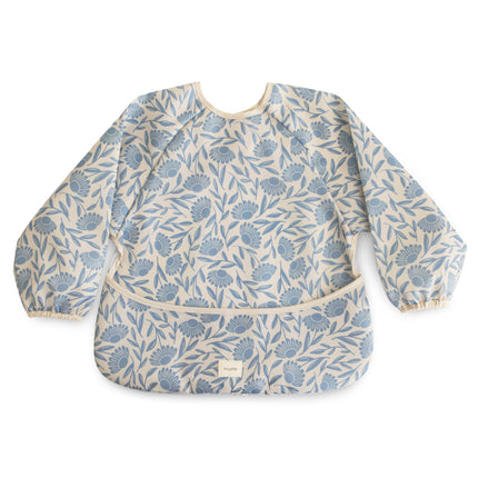 <tc>Mushie</tc> Lätzchen Blaue Blumen Lange Ärmel