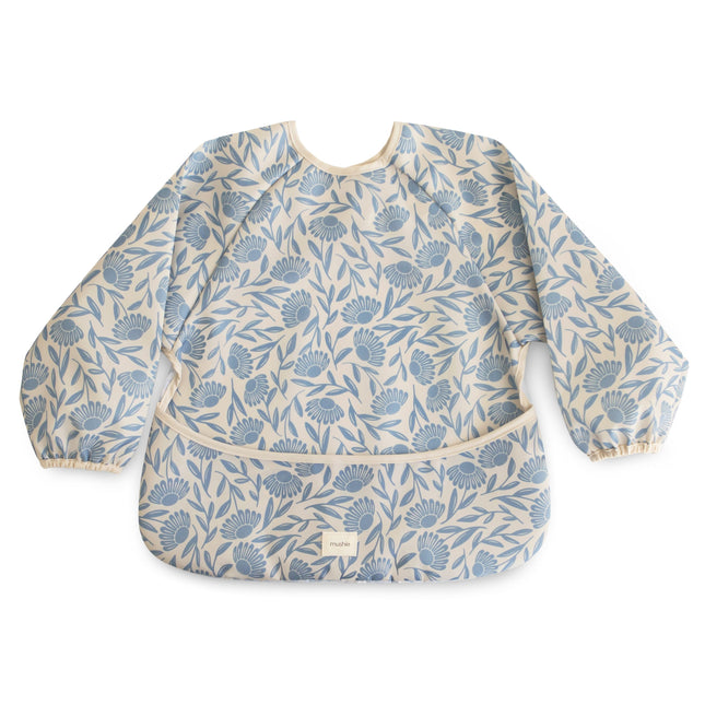 <tc>MUSHIE</tc> - LONG SLEEVE BIB - Blaue Blumen