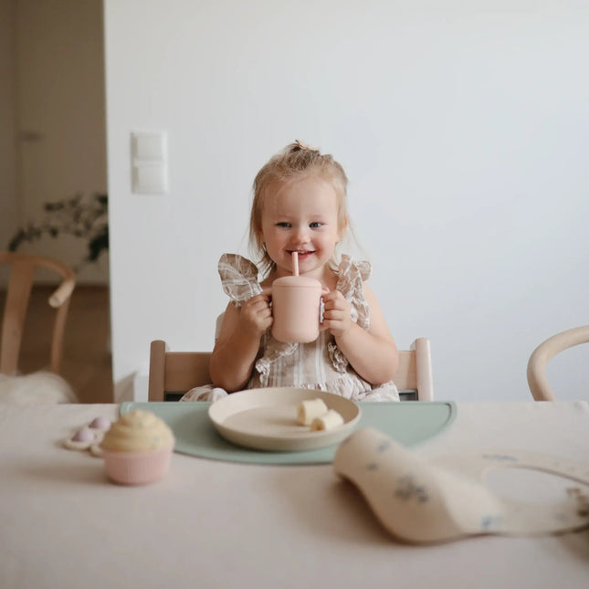 Mushie Baby Bordje Rond Vanilla 2st koop je bij Babywinkel