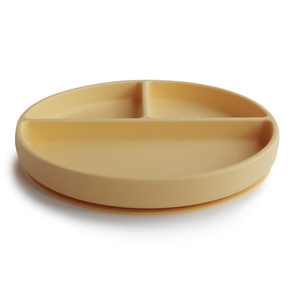 Mushie Baby Bordje Silicone Pale Daffodil - Mushie - Babywinkel - 810052464282