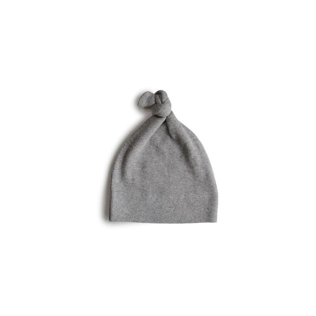 Mushie Babymutsje Gray Melange koop je bij Babywinkel