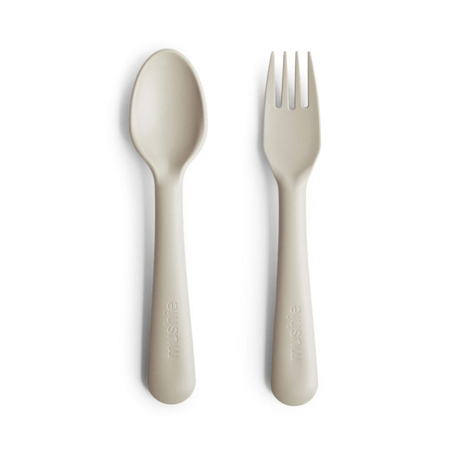 Mushie Bestekset Ivory 2 - delig koop je bij Babywinkel