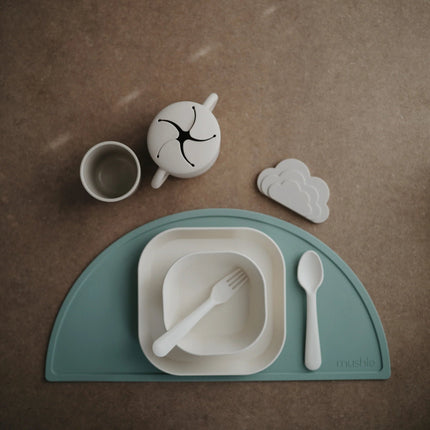 Mushie Bestekset Ivory 2 - delig - Mushie - Babywinkel - 810052460796