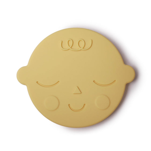 Mushie Bijtring Gezichtje Banana Cream koop je bij Babywinkel