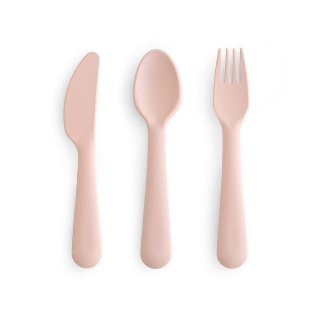 MUSHIE - CUTLERY SET - Blush - Mushie - Babywinkel - 840355800586